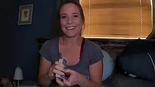 Step Son Plays Strip Poker With His Hot Mom - Jane Cane