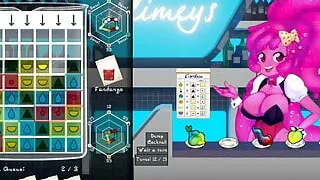 Slime Girl Mixer Hentai cute game Ep.2 milking nude waitress