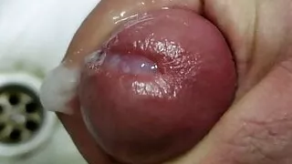 Cumming in a sink during deployment