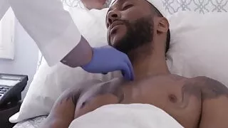 Black stud Jaxx Maxim pounds his doctor Michael Roman