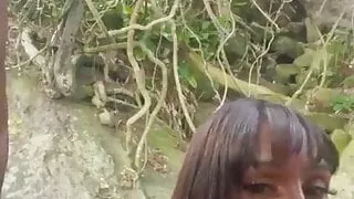 Cazzo Grande, Neri, Pompino, Coppia, Ebano, All'aperto