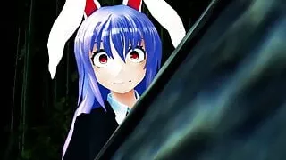 Touhou MMD Reisen Watching & Masturbation