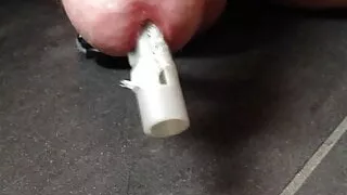 10mm plug in penis estim cum