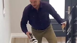 boyfriend gets the best welcome home gift