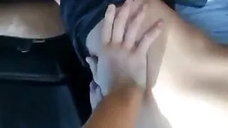 Top gay fucks Twink hard In a car on a cruising spot