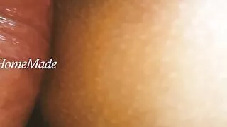 OOPS, WRONG HOLE !!! I cum on her ass ...