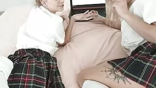 cheating cumshot fucking my stepsis and her friend petite cl