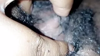 Empress Purr Pleasuring Her Pretty Tight Hairy Pussy