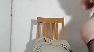 Strip black pantyhose cam