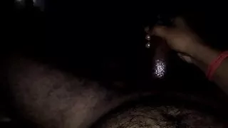 Oiling my dick my dick massage