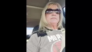 Solo - White Hot Sexy Grandma in her car