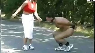 Strict Mistress Dominates her Slaves Harder