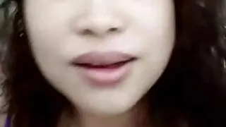 Vietnamese bitch showing her toys