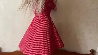 White ass in a red dress loves anal. FeralBerryy