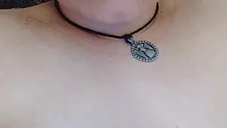 Chubby girl with a shaved pussy