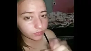 Latina Haciendo un Blowjob Casero Argentina