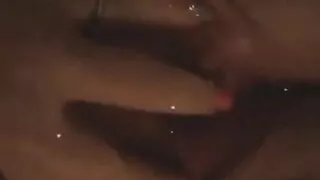 Old Milf plays with pussy and sucks fingers