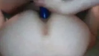 double penetration  white slut onion booty with strapon