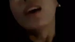 Korean horny girl moaning, at night