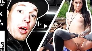 HOT FUCK for LulluGun at rail yard! stevenshame.dating