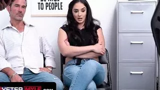 Busty Milf Sheena Ryde Gets Strip Searched In Front Of Husband