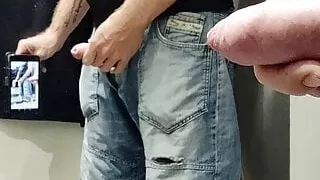 Dressing room wanking