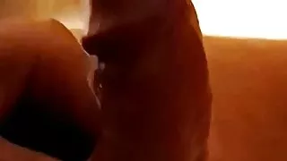 Riding anal prostate toy till hands free cumshot