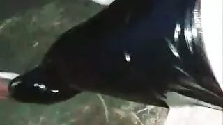 Slutboyben CAM4 Sexy Latex Pig in Public