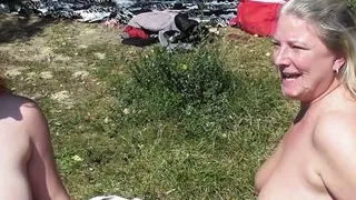 Dirty teen girl and Milf were used in public by countless men!