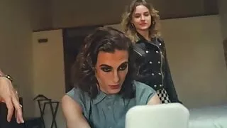 Women in Leather Jacket