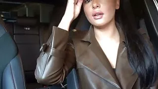 Women in Leather Jacket