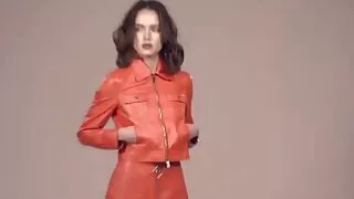 Women in Leather Jacket