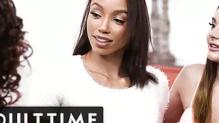 Fresh Lesbians Compete Over BFF Alexis Tae's Pussy