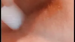 BBW puts dildo in her pussy and taste it !