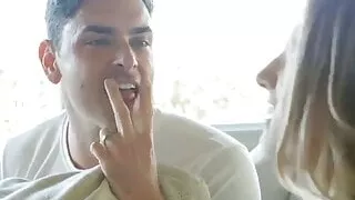 casting big tits cum thirsty brunette fucked with mouthful w