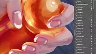 Mirana (Dota 2) NSFW drawing time lapse part3