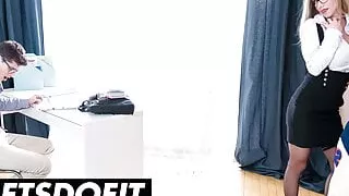 #LETSDOEIT – Lara De Santis Has Thing For Her New Student