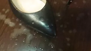 Sperma, Schwuler Sex, Fersen, High Heels