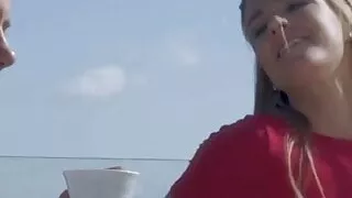 step mom petite two best friends let loose on vacation rough