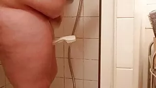 Sexy BBW shower