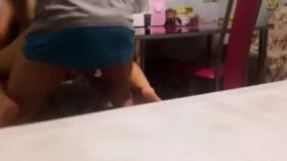 husband went to shower while wife fucked friend