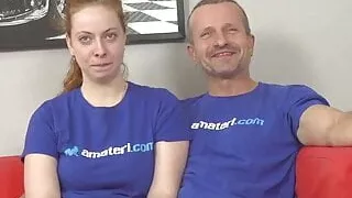 handjob POV horny ginger gets fucked by a pro step mom colle