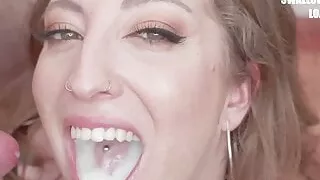 PremiumBukkake - Venom swallows 129 huge mouthful cumshots