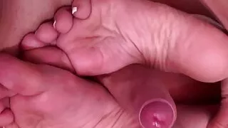 Morning foot fuck