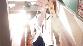 Wie man ein stumpfes blondes Mädchen mit Zöpfen wachsen lässt