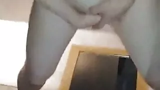 young woman standing masturbation 1