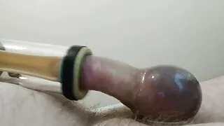 Enjoying my homemade Milking Machine