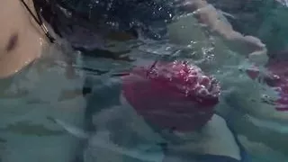 Japanese schoolgirls give swim coach underwater blowjob
