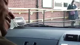 Eaten out grandma sucks black cock