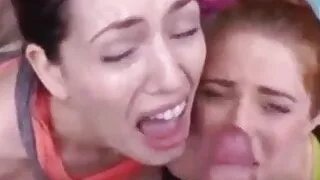 Clothed fetish facial cumshot compilation 3